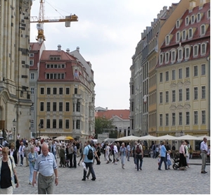 Dresden, in der Nähe der Frauenkirche
